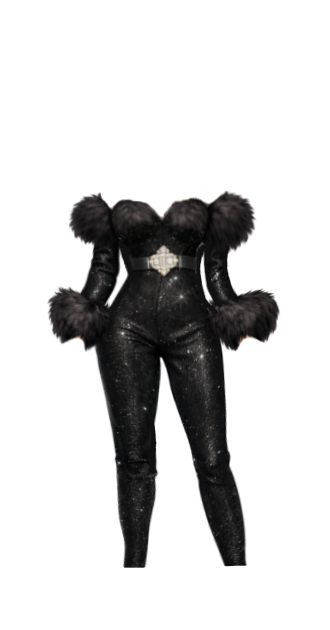 Aridela Black Jampsuit