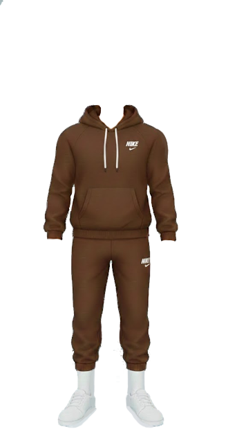 brown nike sweatsuit