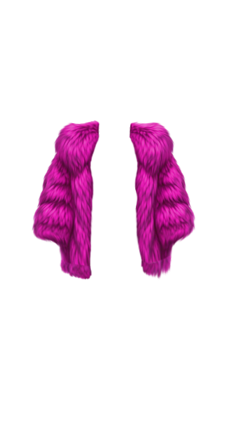 Vana Dark Pink Fur Coat