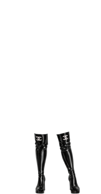 Chanel 501 Black Boots