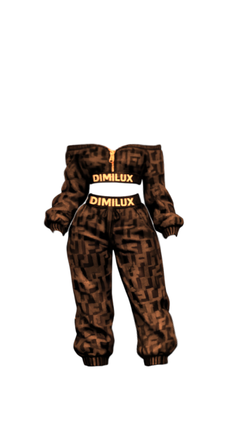 Didy Brown Tracksuit Set Dimilux