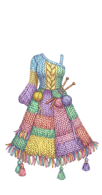 Pastel Knitted Dress