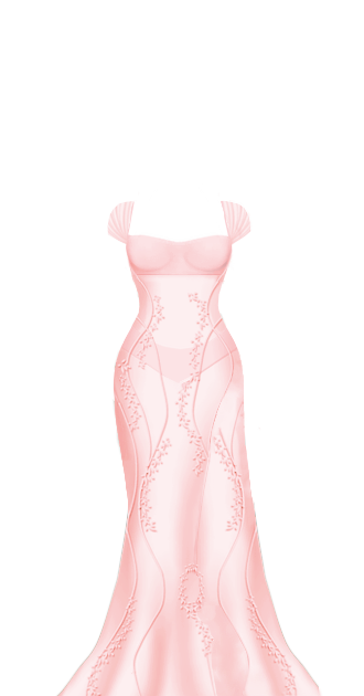 Long Sheer Dress (Pink)