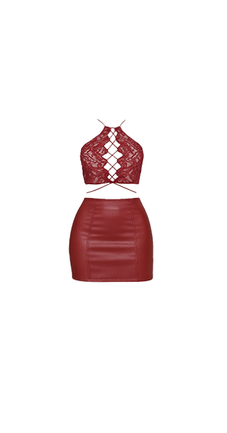 Leather 2 Piece
