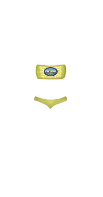 Yellow Female Survivor Buff & Bikini Set