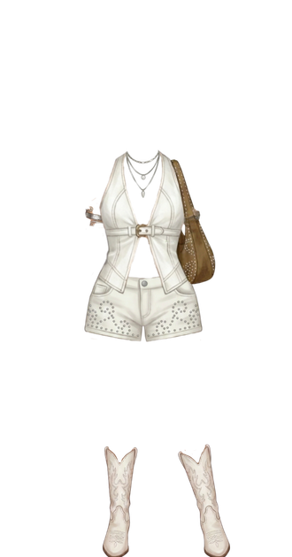 Boho Frontier w/ White Boots