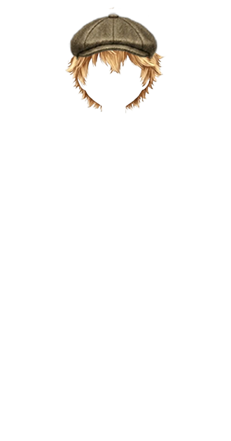 Golf Hat with Blonde Hair