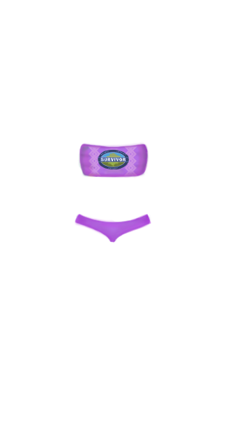Purple Female Survivor Buff & Bikini Set