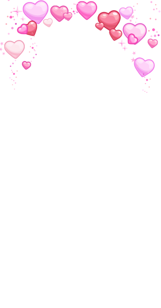 Pink Floating Hearts