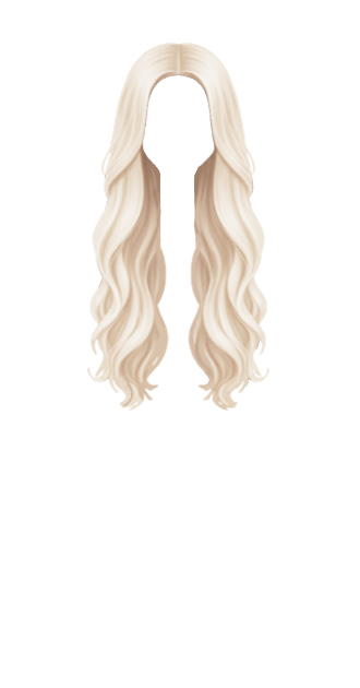 Wavy platinum hair 2