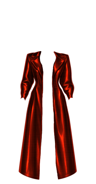 Tara Red Leather Coat