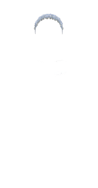 Blue Checkered Coquette Picnic Headband