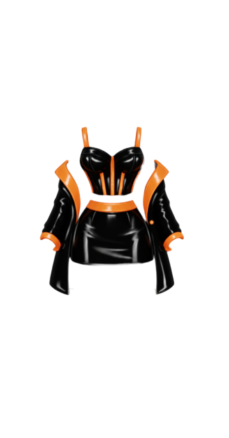 Simple black orange