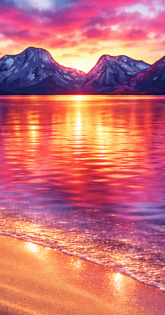 Tie-Dye Sunset Beach