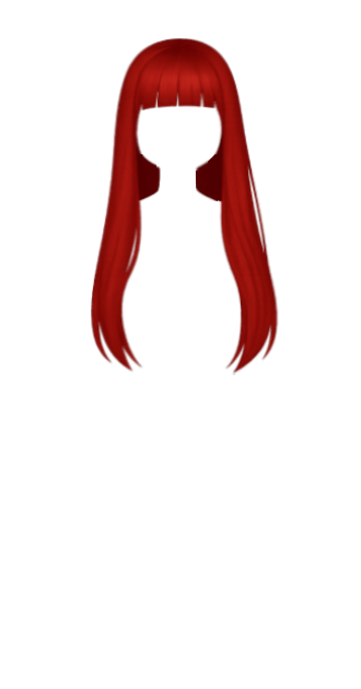 Vegas Red Straight W Bangs