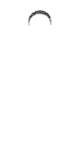 Black Checkered Coquette Picnic Headband