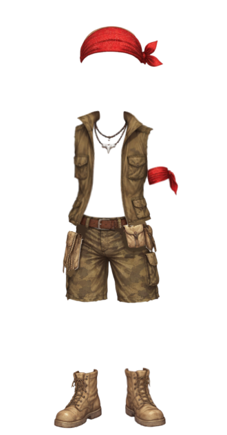 Ian Red Outcasted Outfit