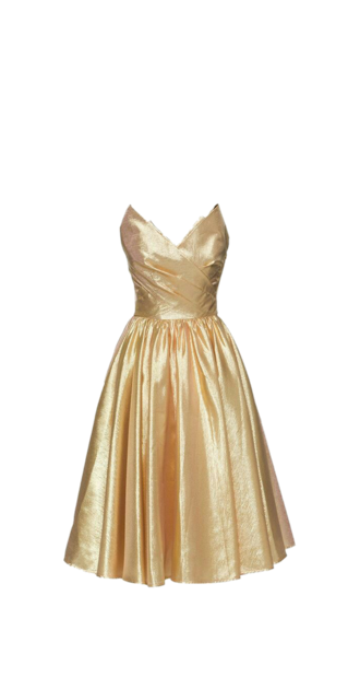 Gold Lamé Dress