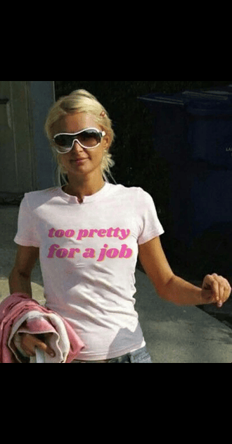 too pretty for a job