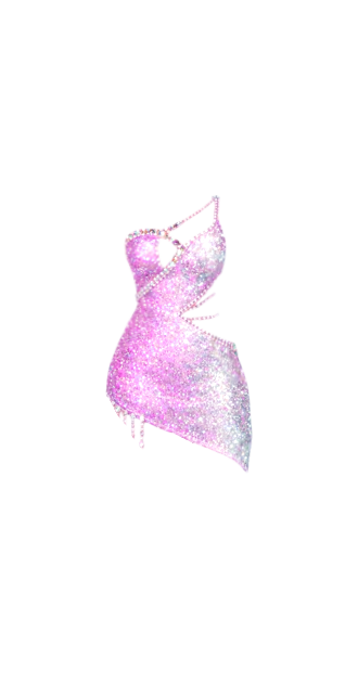 Zelie Diamond Pink Dress