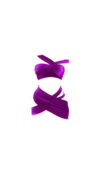 Anouk Purple Velvet Dress