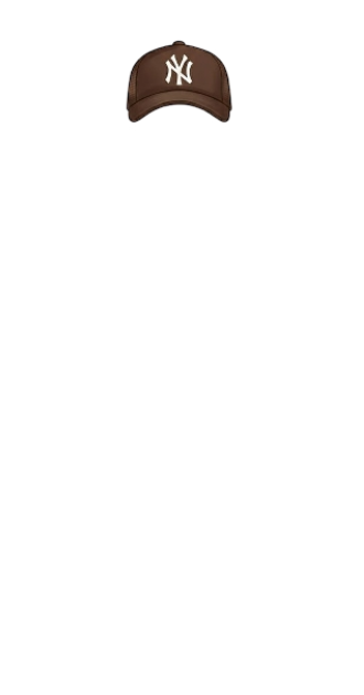 Brown Yankees Hat