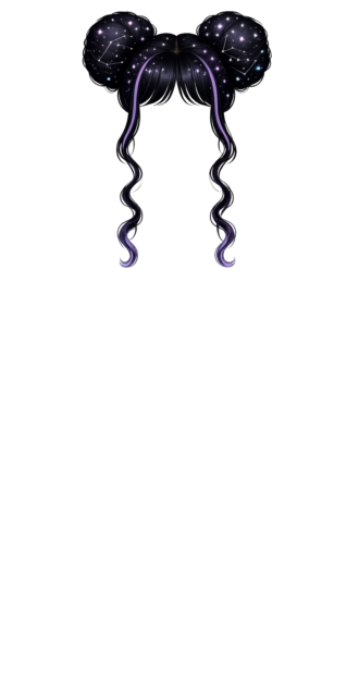 Starry Night Space Buns