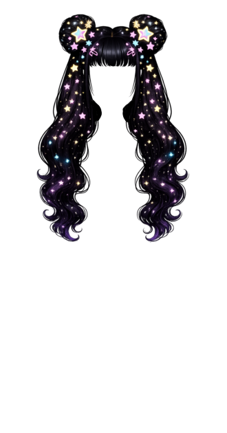 Twilight Twinkle Pigtails