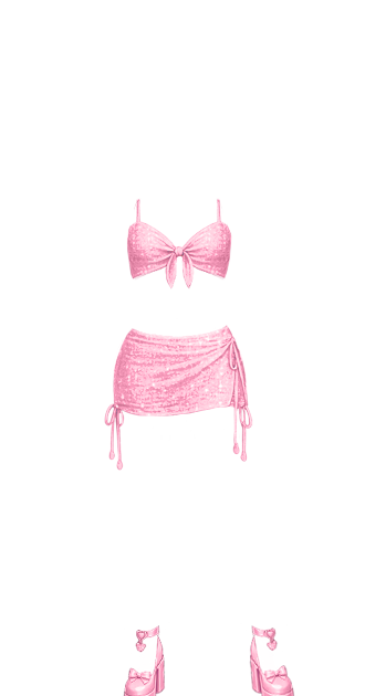 Pink Party Sparkles (w/Shoes)