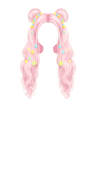 Light Pink beaded hair