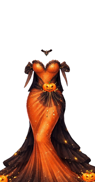 Pumpkin glam dress