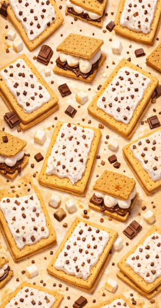 S’mores pop tart background